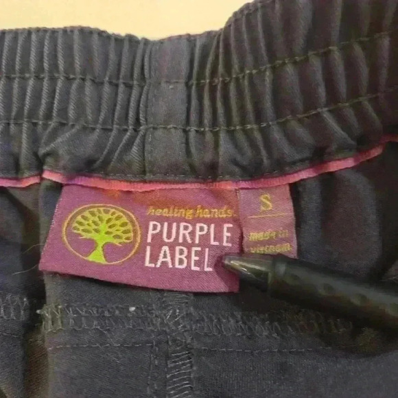 Healing Hands Purple Label Womens Scrubs Pants Charcoal Gray Size Small - Picture 5 of 7